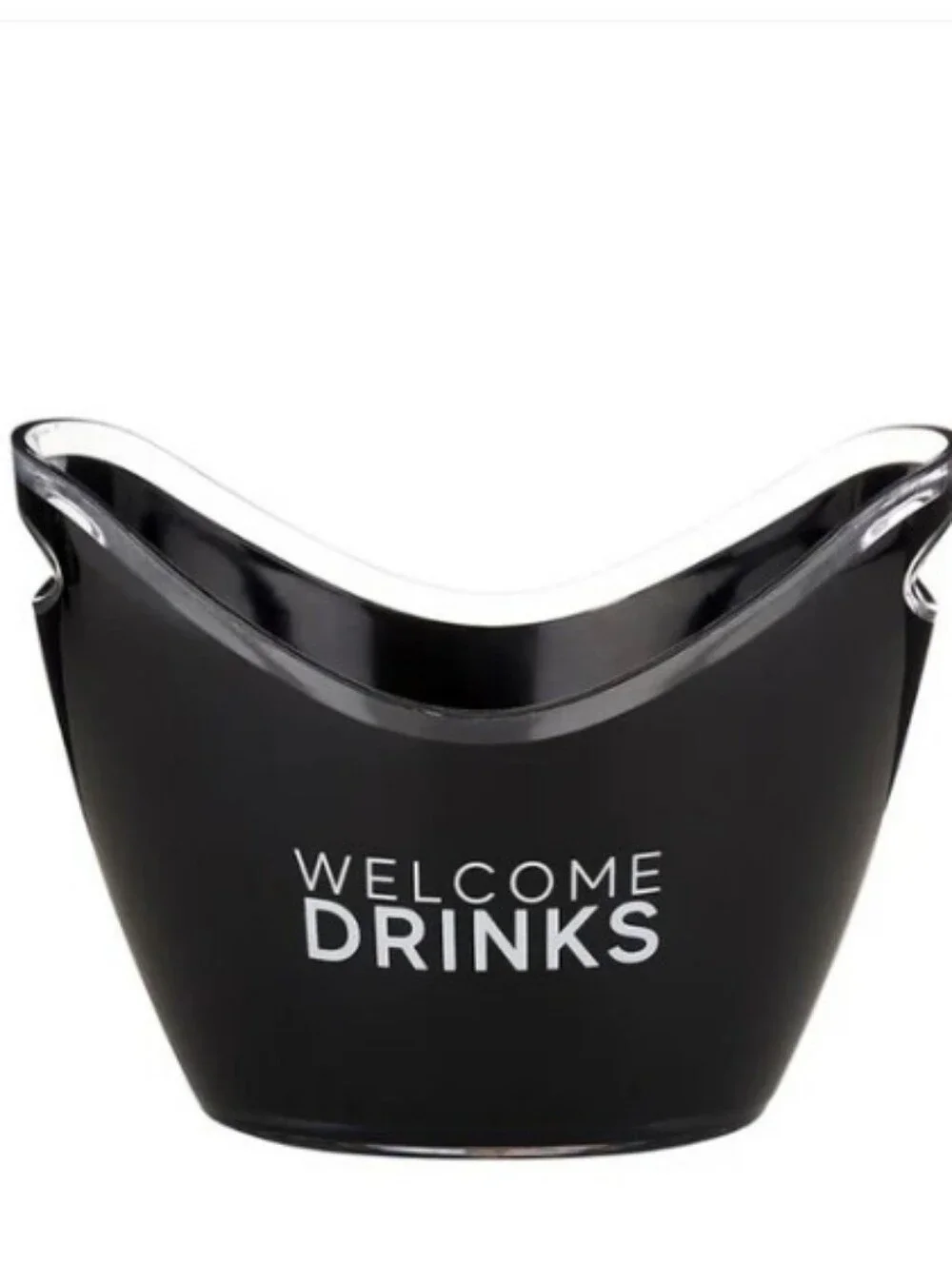 'Welcome Drinks' Beverage Ice Bucket (Black 🖤)